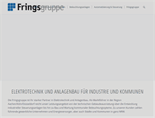 Tablet Screenshot of fringsgruppe.de